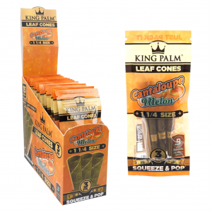 King Palm 3pk Cones 1 1/4 Size - Cantaloupe - 15ct Display
